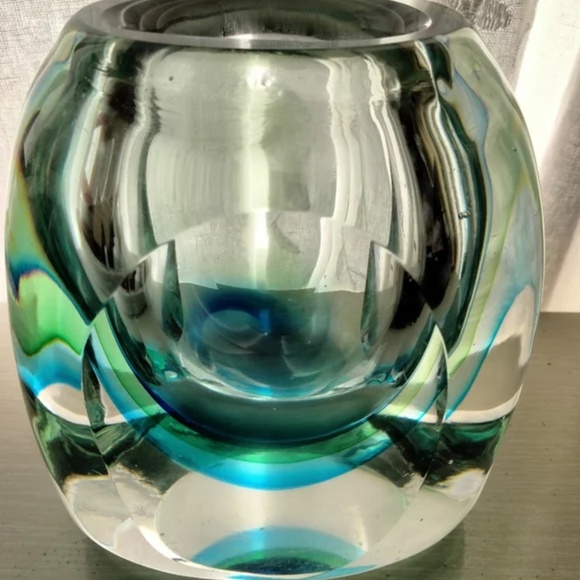 *~* Murano Glass vase By Flavio Poli Mid Century Design ~ Glass ~ Spring… - Picture 3 of 4